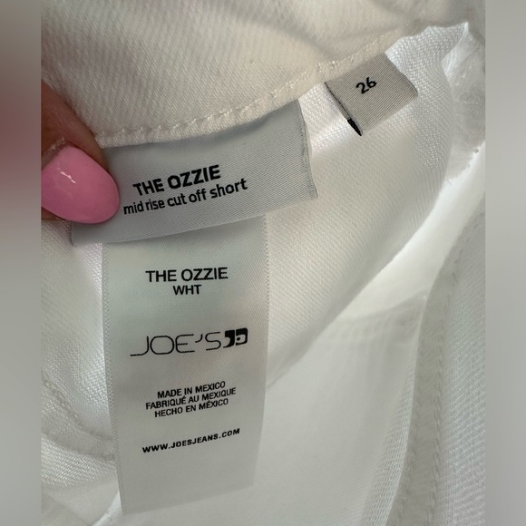 Joe’s white Ozzie micros denim shorts with frayed hem - Picture 6 of 9